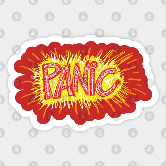 Panic!!! Sticker by Dani Vittz